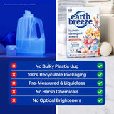 Earth Breeze Laundry Detergent Sheets Fresh Spring Blossoms 60 Loads