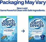 Earth Breeze Laundry Detergent Sheets Fresh Scent 60 Loads
