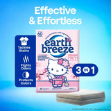 Earth Breeze Hello Kitty Laundry Detergent Sheets, Blossom Bliss, 60 Loads