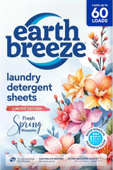 Earth Breeze Laundry Detergent Sheets Fresh Spring Blossoms 60 Loads