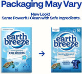 Earth Breeze Laundry Detergent Sheets Fragrance Free 180 Loads