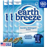 Earth Breeze Laundry Detergent Sheets Fragrance Free 180 Loads