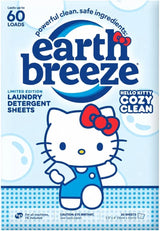 Earth Breeze Hello Kitty Laundry Detergent Sheets, Cozy Clean, 60 Loads